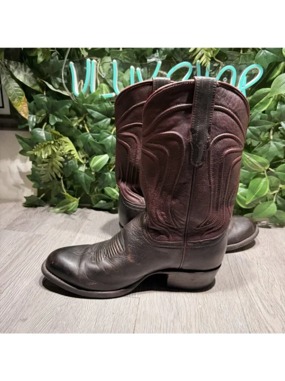 Tecovas The Cartwright Leather Dark Brown Boots 8.5 D Western Boots